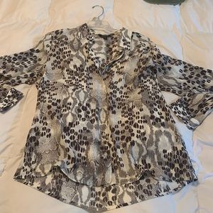 Express Animal print! Portofino blouse. Never worn